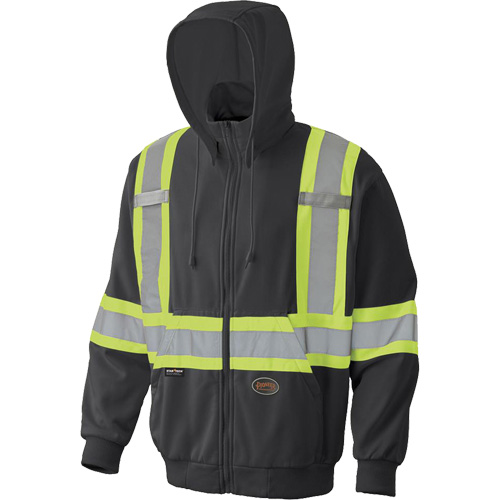 6942 Chandail capuche &agrave; fermeture &eacute;clair, Petit, Noir Distribution Industrielle GC
