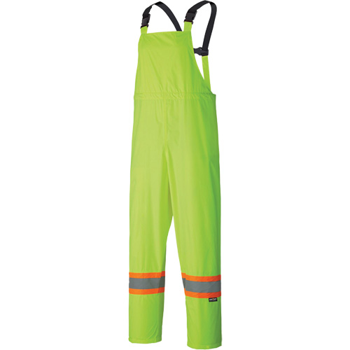 5599 Lightweight Waterproof Rain Suit, Polyester/PVC, X-Small, High Visibility Lime-Yellow Distribution Industrielle GC