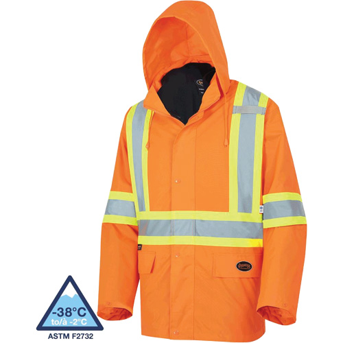 5632 Manteau 3 en 1 The Rock, Orange haute visibilit&eacute;, T-petit Distribution Industrielle GC