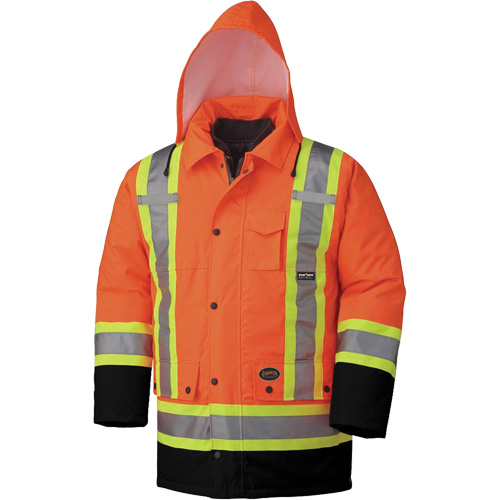 5020BB Waterproof 7-in-1 Safety Parka, High Visibility Orange, 2X-Large Distribution Industrielle GC