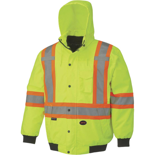 5023 Waterproof 7-in-1 Bomber Jacket, Polyester, High Visibility Lime-Yellow, Small Distribution Industrielle GC