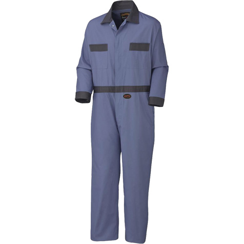 5133 Coveralls with Concealed Brass Buttons, Men's, Navy Blue, Size 36 Distribution Industrielle GC