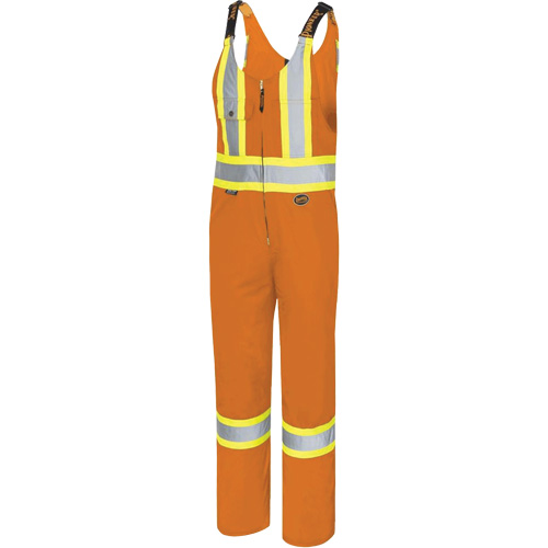 6617T Salopettes, Polyester, 40, Orange haute visibilit&eacute; Distribution Industrielle GC