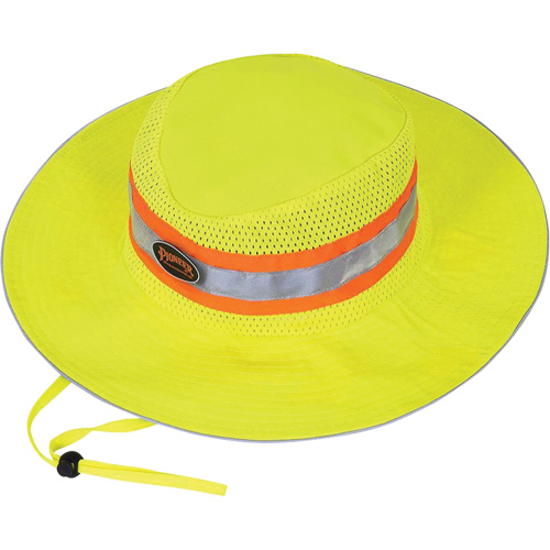 279 Ranger's Hat with Strap, High Visibility Lime-Yellow, Polyester Distribution Industrielle GC