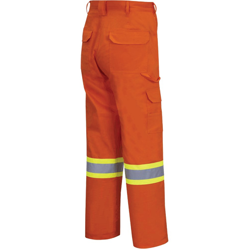 4462 Pantalon cargo de s&eacute;curit&eacute; brillant avec bande StarTech, Coton, 30, Orange haute visibilit&eacute; Distribution Industrielle GC