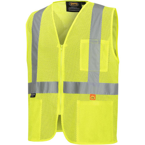6944 Veste de s&eacute;curit&eacute; ignifuge, Jaune lime haute visibilit&eacute;, Petit, Polyester Distribution Industrielle GC
