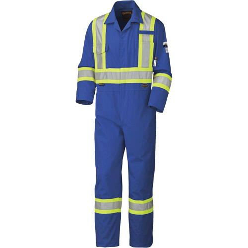 5558AT High-Visibility Flame-Resistant Coveralls, Size 40, Royal Blue, 9.5 cal/cm² Distribution Industrielle GC
