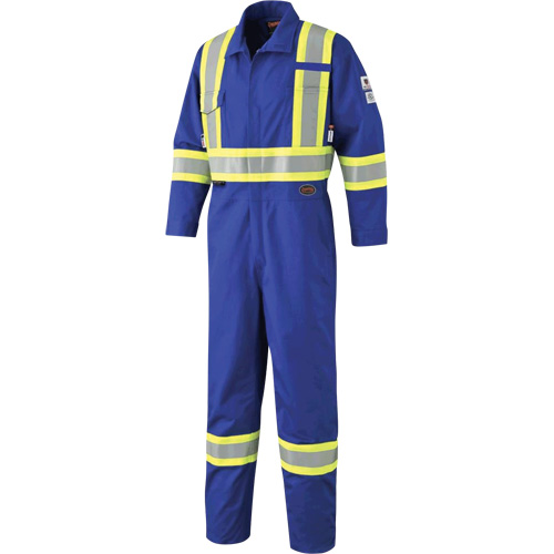 7704 FR-Tech&reg; High-Visibility Coveralls, Size 42, Royal Blue, 10 cal/cm²/9.7 cal/cm² Distribution Industrielle GC