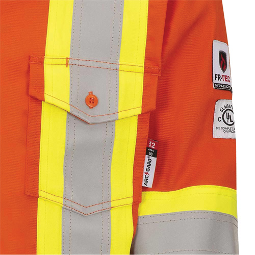 7743 Chemise de s&eacute;curit&eacute; ignifug&eacute;e FR-Tech, Petit, Orange haute visibilit&eacute; Distribution Industrielle GC