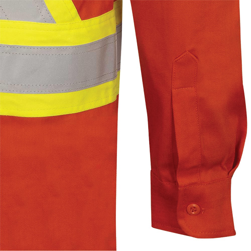 7743 Chemise de s&eacute;curit&eacute; ignifug&eacute;e FR-Tech, Petit, Orange haute visibilit&eacute; Distribution Industrielle GC