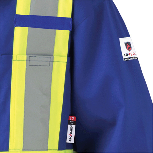7706T FR-Tech&reg; Flame-Resistant Coverall with Leg Zippers, Size 40 (Tall), Royal Blue, 9.7 cal/cm² Distribution Industrielle GC
