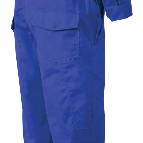 7706T FR-Tech&reg; Flame-Resistant Coverall with Leg Zippers, Size 40 (Tall), Royal Blue, 9.7 cal/cm² Distribution Industrielle GC