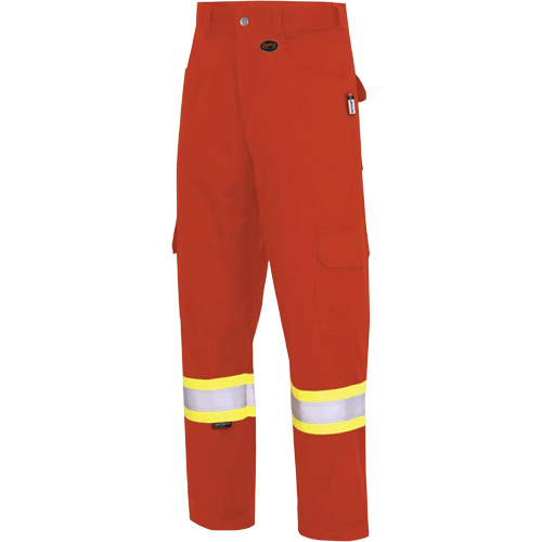 7765 Pantalon cargo de s&eacute;curit&eacute; haute visibilit&eacute; r&eacute;sistant aux arcs &eacute;lectriques FR-Tech 88/12, 32, x 34, Orange haute visibilit&eacute;, 10 cal/cm² Distribution Industrielle GC