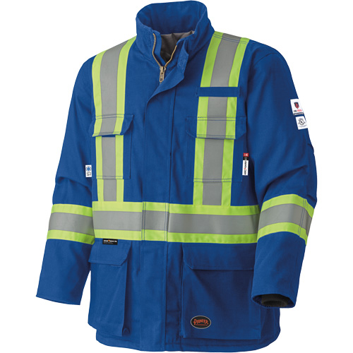 5523 Flame-Resistant Safety Parka, Small, Royal Blue, 58 cal/cm² Distribution Industrielle GC
