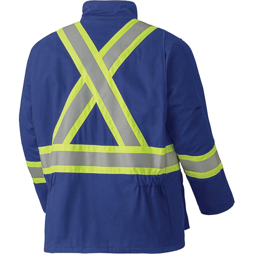 5523 Flame-Resistant Safety Parka, Small, Royal Blue, 58 cal/cm² Distribution Industrielle GC