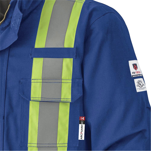 5523 Flame-Resistant Safety Parka, Small, Royal Blue, 58 cal/cm² Distribution Industrielle GC