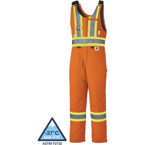 5534A Flame-Resistant Quilted Safety Overalls, Small, Orange Distribution Industrielle GC