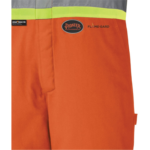 5534A Flame-Resistant Quilted Safety Overalls, Small, Orange Distribution Industrielle GC