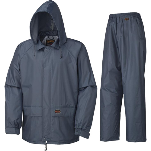 883 Rain Suit, Polyester/PVC, Small, Navy Blue Distribution Industrielle GC