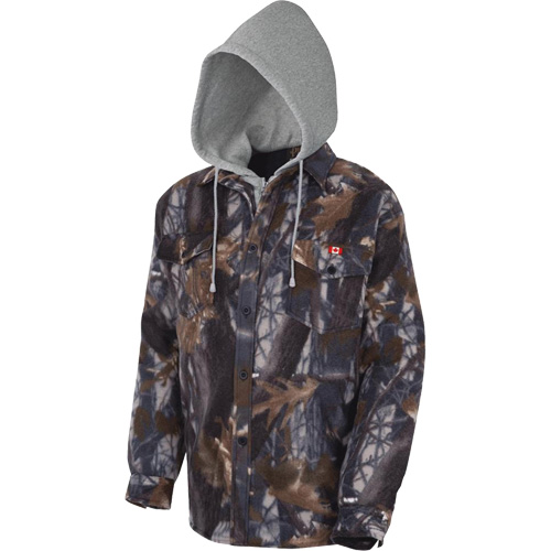 415CM Quilted Hooded Shirt, Men's, X-Small, Multi-Colour Distribution Industrielle GC