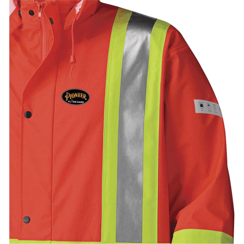 5896 Manteau long imperm&eacute;able et ignifuge, Petit, Orange haute visibilit&eacute; Distribution Industrielle GC