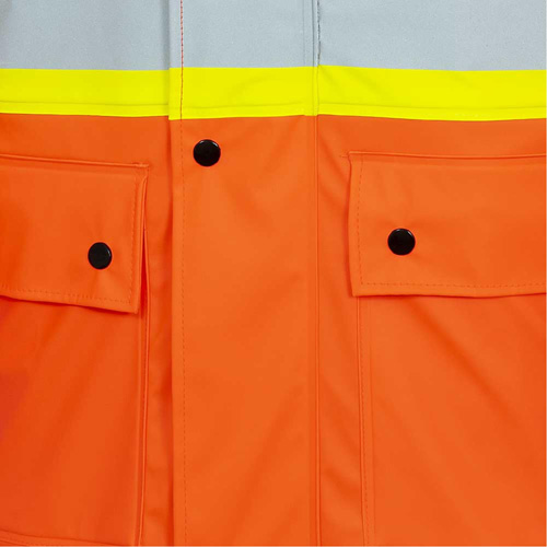 5892PKT High-Visibility FR Waterproof Safety Jacket, X-Small, High Visibility Orange Distribution Industrielle GC