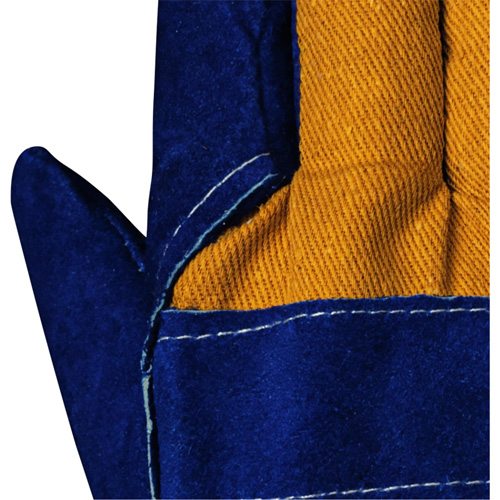 630 Gants d'appareilleur isol&eacute;s bleus, Taille unique, Paume en Cuir de vache refendu, Doublure en Boa Distribution Industrielle GC