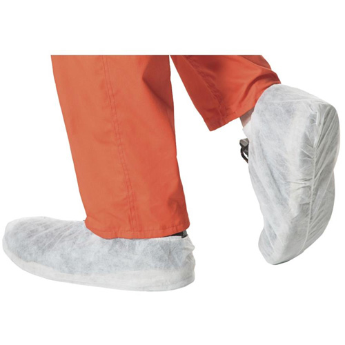 2022 Couvre-chaussures jetables, Taille unique, Polypropyl&egrave;ne, Blanc Distribution Industrielle GC