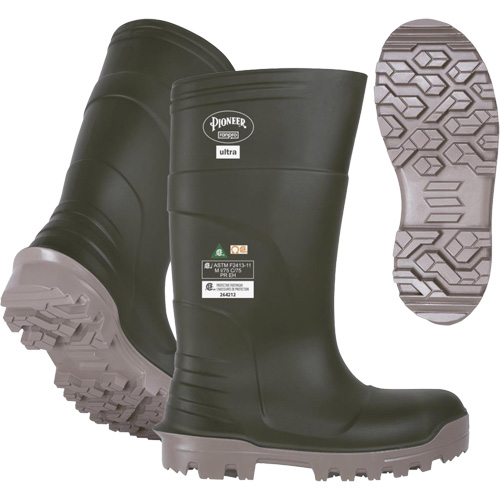B105FUL.GR Pioneer Ultra Boots, Polyurethane, Steel/Composite Toe, Size 6, Puncture Resistant Sole Distribution Industrielle GC