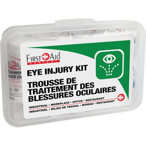 Ensemble pour les l&eacute;sions oculaires, Boîte en plastique Distribution Industrielle GC