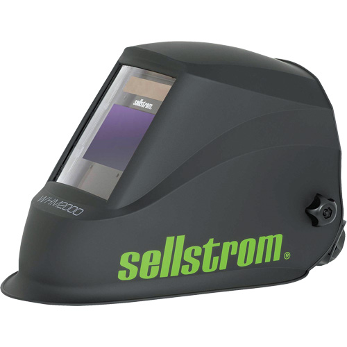 WHM2000 Casque de soudage ADF de la s&eacute;rie Advantage Plus, 3,94" lo x 2,36" la Champ de vision, Noir/Vert Distribution Industrielle GC