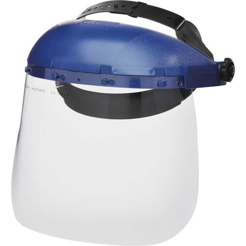 Masque protecteur avec coque simple de la s&eacute;rie 390 Premium, Ac&eacute;tate, Suspension Rochet Distribution Industrielle GC