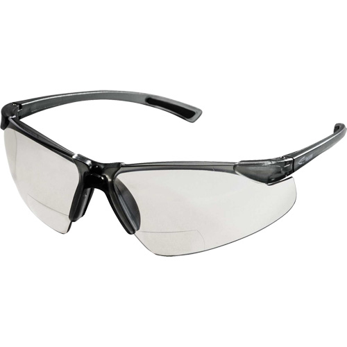 XM340RX Lunettes de s&eacute;curit&eacute; avec grossissement 2X, Lentille Transparent, Anti-&eacute;gratignures, ANSI Z87+/R&eacute;pond ou surpasse la norme CSA Z94.3 Distribution Industrielle GC