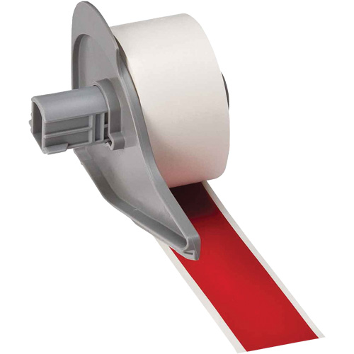 All-Weather Permanent Adhesive Label Tape, Vinyl, Red, 1" Width Distribution Industrielle GC
