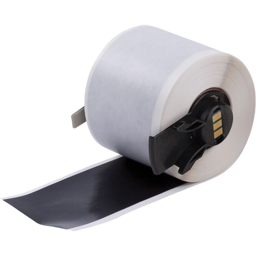 Multi-Purpose Label Tape, Vinyl, Black, 1.9" Width Distribution Industrielle GC