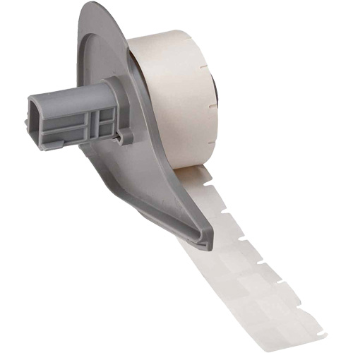 Self-Laminating Wrap-Around Wire & Cable Labels, Vinyl, 0.5" L x 0.75" H, White Distribution Industrielle GC