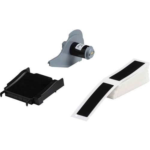 Raised Panel Labels, Polyester, 1" L x 4" H, Black Distribution Industrielle GC