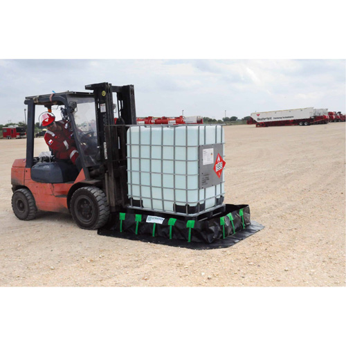 Berme Ultra-Containment Berm, Capacit&eacute; 1496 gal. US, 10' la x 20' lo x 12" h, Paroi &agrave; piquets Distribution Industrielle GC