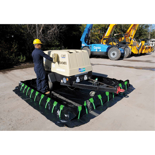 Berme Ultra-Containment Berm, Capacit&eacute; 1496 gal. US, 10' la x 20' lo x 12" h, Paroi &agrave; piquets Distribution Industrielle GC