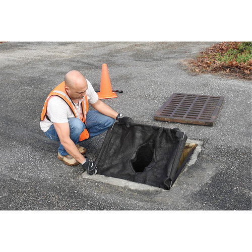 Bac de r&eacute;tention carr&eacute; Ultra-Drain Guard avec orifice de trop-plein, Huile & s&eacute;diments, 16" - 28" lo x 20" - 36" la Distribution Industrielle GC