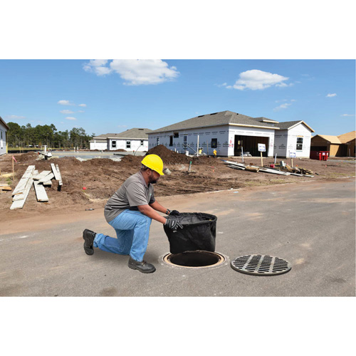 Bac de r&eacute;tention rond Ultra-Drain Guard avec orifice de trop-plein, Huile & s&eacute;diments, 22" - 25" lo x 22" - 25" la Distribution Industrielle GC