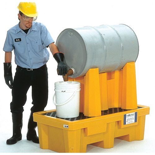 Ultra-Drum Rack 1-Drum Containment System with Drain, 52" L x 29" W x 49.5" H, 750 US gal. Capacity Distribution Industrielle GC