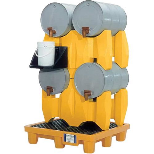 Ultra-Drum Rack 4-Drum Containment System without Drain, 53" L x 53" W x 77.8" H, 3000 US gal. Capacity Distribution Industrielle GC