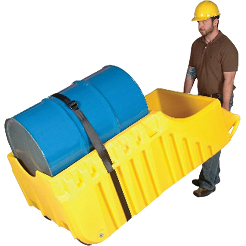 Drum Dolly, 26.5" L x 26.5" W x 5" H, 800 US gal. Spill Cap. Distribution Industrielle GC