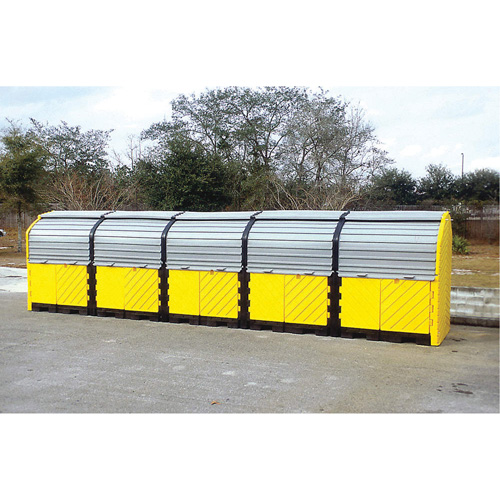 P20 Plus Ultra-Hard Top Spill Pallets&reg; with Drain, 312" L x 79" W x 62" H, 9000 lbs. Load Capacity Distribution Industrielle GC