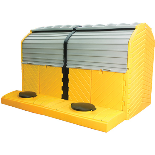 Extender Kit without Drain for Ultra-Hard Top Spill Pallets&reg;, 64" L x 79" W x 62" H, 9000 lbs. Load Capacity Distribution Industrielle GC