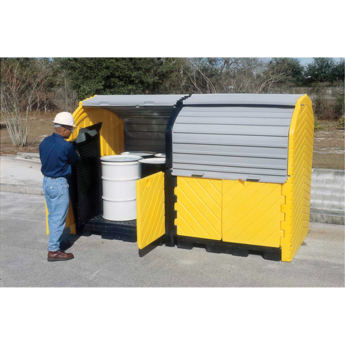 Extender Kit with Drain for Ultra-Hard Top Spill Pallets&reg;, 64" L x 79" W x 62" H, 9000 lbs. Load Capacity Distribution Industrielle GC