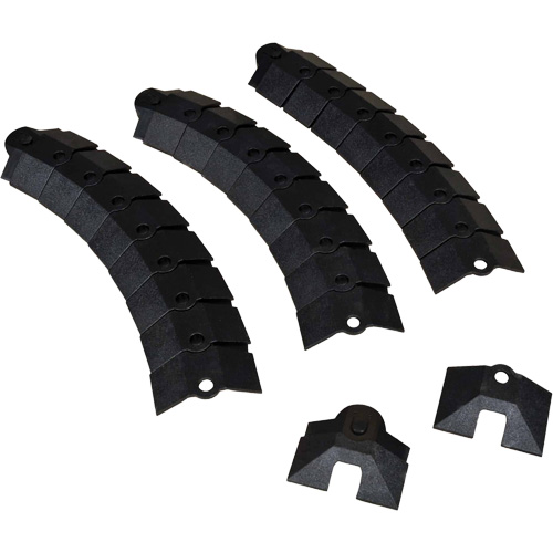 Large Ultra-Sidewinder Cable Protection System&reg; with Endcaps, 34" x 13.6" x 2.1", 260 lbs. (0.13 tons) Distribution Industrielle GC