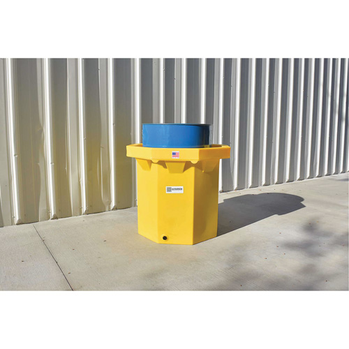 Ultra-Spill Collector &agrave; fond plat, 66 gal. US, Mobile Distribution Industrielle GC