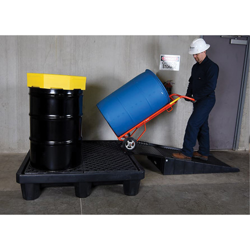 4-Drum Economy Ultra-Spill Pallet&reg;, 66 US gal. Spill Capacity, 53" x 53" x 11.8" Distribution Industrielle GC